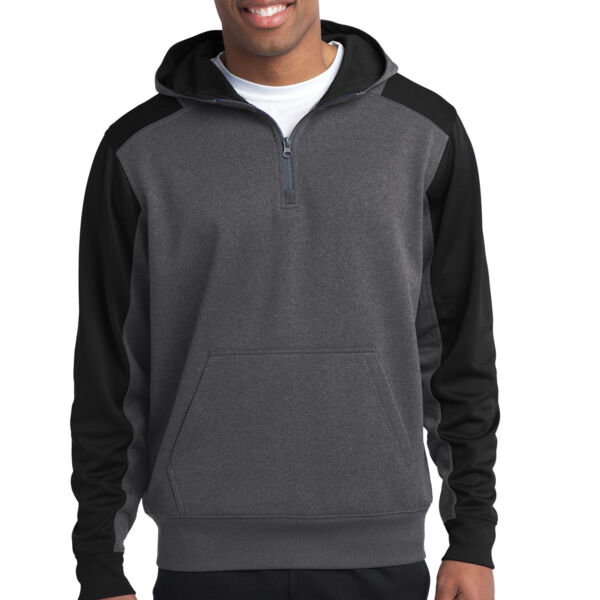 Tech Fleece Colorblock 1/4 Zip Hooded Sweatshirt Thumbnail
