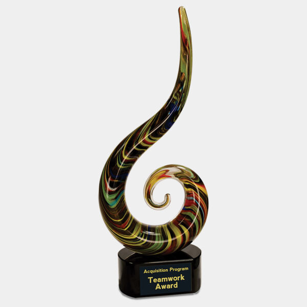 15 1/2" Color Swoop Art Glass Thumbnail