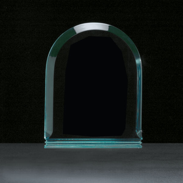 5" x 7" Arch Series Jade Acrylic Award-Upright Only Thumbnail