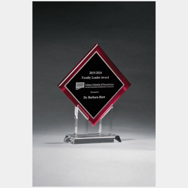 8 1/2" x 10" Diamond Series Acrylic w/Printed Border, Mirror Highlights Thumbnail