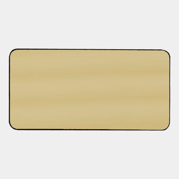 3" x 1 1/2" Brushed / Round Corner Plastic Badge Blank Thumbnail