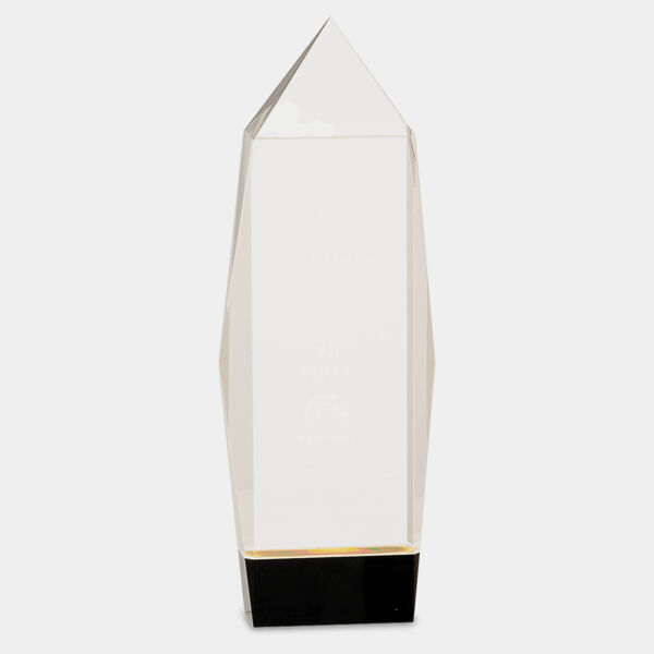 10" Crystal Facet Rectangle on Base Thumbnail