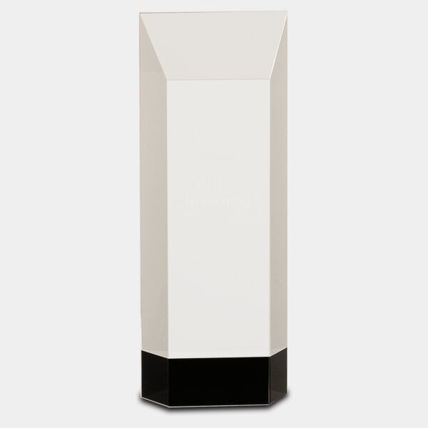 9 1/2" Crystal Self-Standing Rectangle on Base Thumbnail