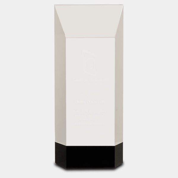 8 1/4" Crystal Self-Standing Rectangle on Base Thumbnail