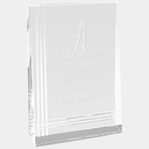 4" x 6" Crystal Wedge Thumbnail