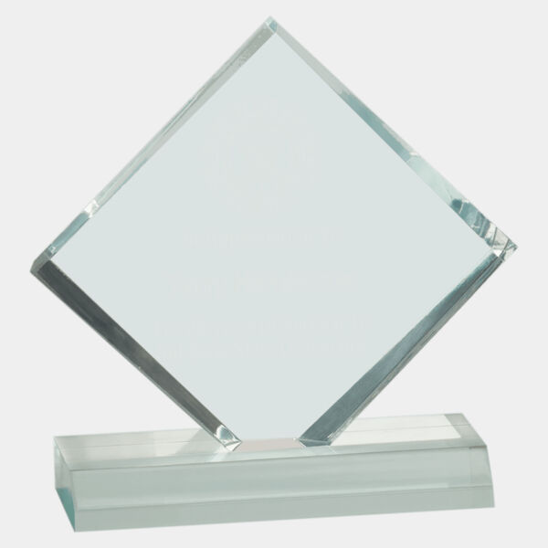 4" x 4" Jade Diamond Jewel Beveled Acrylic Blank Thumbnail