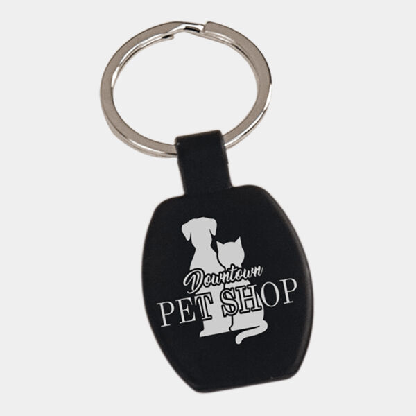 1 5/8" Laserable Rectangle Keychain Thumbnail