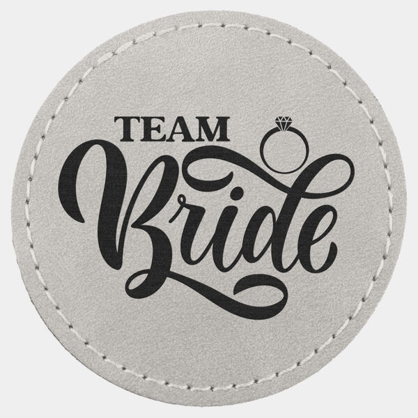 2 1/2" Light Premier Laserable Leatherette Round Patch with Kota Pro Adhesive - Creekside Collection Thumbnail