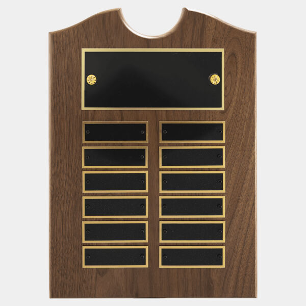 9" x 12" American Roster Plaque w/ 12 Plates Thumbnail