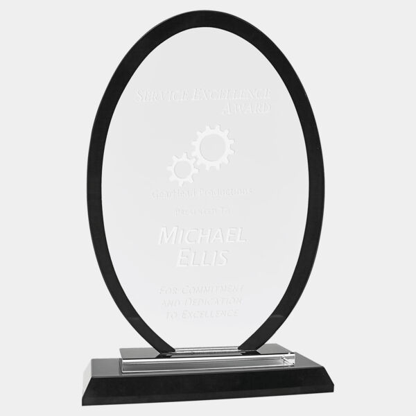 9" Oval Regal Glass Thumbnail
