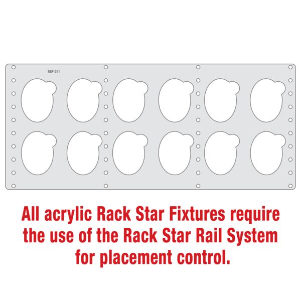 Rack Star Fixture for CGS102 3 1/4" Oval Ornament Thumbnail