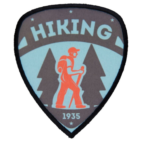 3" x 3 1/2" Shield Sublimatable Patch with Adhesive & Border Thumbnail
