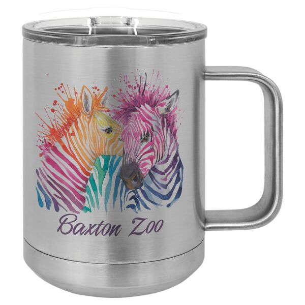 Sublimatable Polar Camel 15 oz. Insulated Mug with Slider Lid Thumbnail