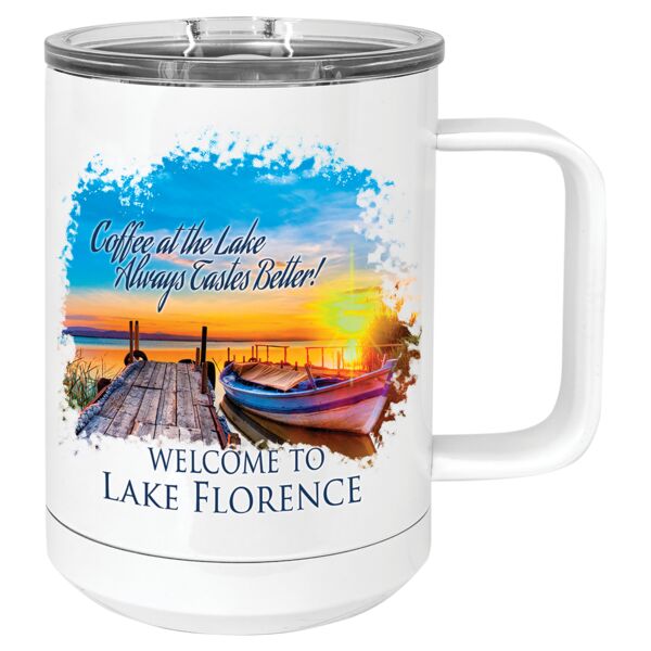 Sublimatable Polar Camel 15 oz. Vacuum Insulated Mug with Slider Lid Thumbnail