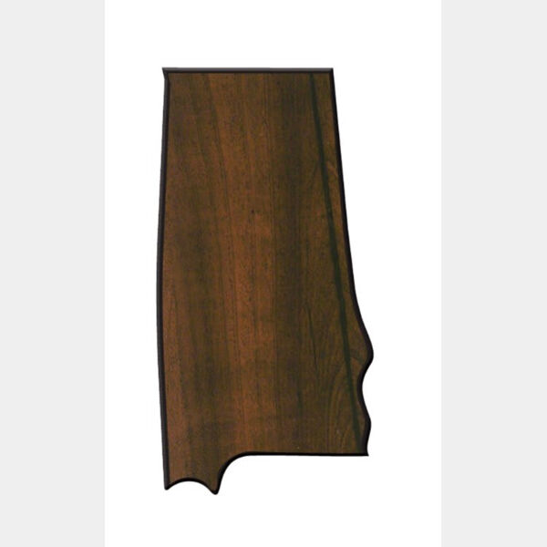 5 5/8" x 10 1/2" Finish Edge Alabama State Plaque Thumbnail