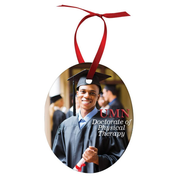 2.35" x 3" Gloss Unisub Aluminum Oval Ornament, 2-sided Thumbnail