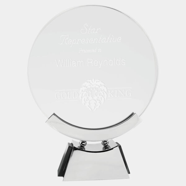 8 1/2" Round Voyager Glass with / Base Thumbnail