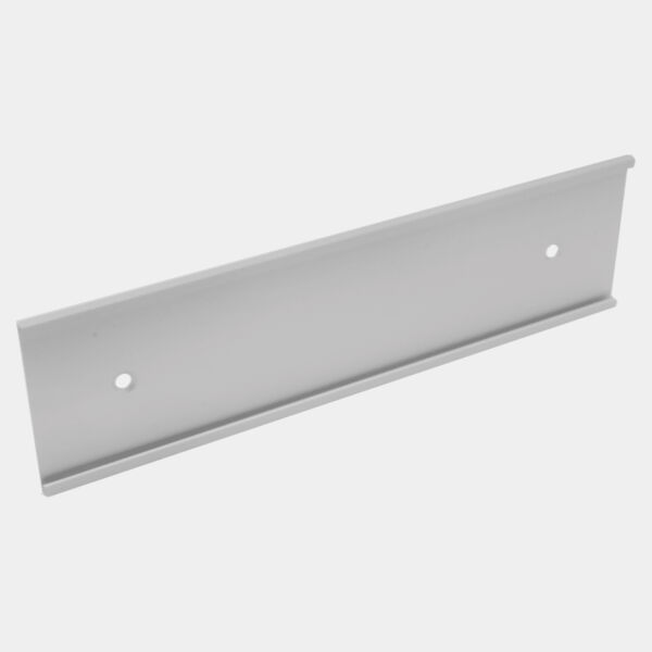 3" x 10", Satin , Kota Pro Aluminum Wall Bracket with Mounting Holes, Fits 1/16" Thick Plastic Insert Thumbnail