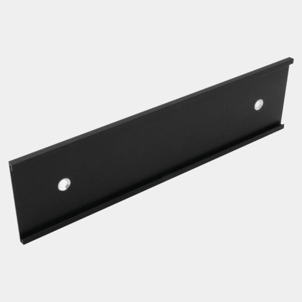 3" x 8", Kota Pro Aluminum Wall Bracket with Mounting Holes, Fits 1/16" Thick Plastic Insert Thumbnail