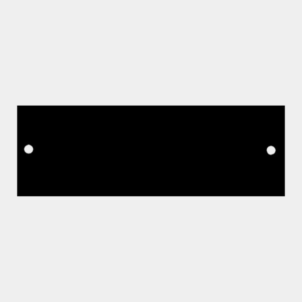1" x 5" Laserable Brass Plate with Two Holes Thumbnail