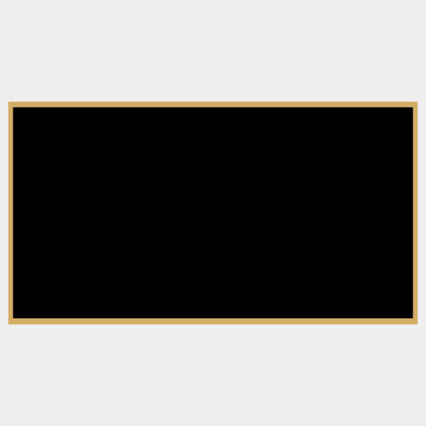 2 3/4" x 5" Laserable Brass Plaque Plate with Border Thumbnail
