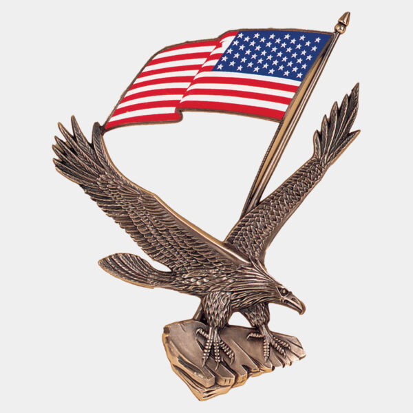 4 1/4" x 6" Antique Eagle with Flag Thumbnail