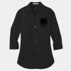 Women's 3/4 Sleeve Carefree Poplin Shirt Thumbnail