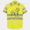 Men's High Visibility Safety Short Sleeve Work Shirt Thumbnail