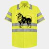Men's High Visibility Safety Short Sleeve Work Shirt Thumbnail