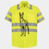 Men's High Visibility Safety Short Sleeve Work Shirt Thumbnail