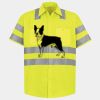 Men's High Visibility Safety Short Sleeve Work Shirt Thumbnail