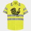 Men's High Visibility Safety Short Sleeve Work Shirt Thumbnail