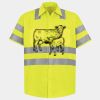 Men's High Visibility Safety Short Sleeve Work Shirt Thumbnail