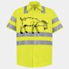 Men's High Visibility Safety Short Sleeve Work Shirt Thumbnail