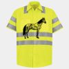 Men's High Visibility Safety Short Sleeve Work Shirt Thumbnail