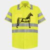Men's High Visibility Safety Short Sleeve Work Shirt Thumbnail