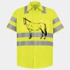 Men's High Visibility Safety Short Sleeve Work Shirt Thumbnail