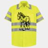 Men's High Visibility Safety Short Sleeve Work Shirt Thumbnail