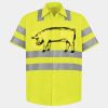 Men's High Visibility Safety Short Sleeve Work Shirt Thumbnail