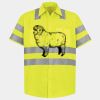 Men's High Visibility Safety Short Sleeve Work Shirt Thumbnail