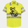 Men's High Visibility Safety Short Sleeve Work Shirt Thumbnail
