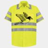 Men's High Visibility Safety Short Sleeve Work Shirt Thumbnail