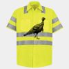 Men's High Visibility Safety Short Sleeve Work Shirt Thumbnail