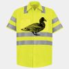 Men's High Visibility Safety Short Sleeve Work Shirt Thumbnail