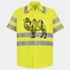 Men's High Visibility Safety Short Sleeve Work Shirt Thumbnail