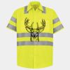 Men's High Visibility Safety Short Sleeve Work Shirt Thumbnail