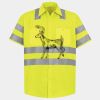 Men's High Visibility Safety Short Sleeve Work Shirt Thumbnail