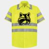 Men's High Visibility Safety Short Sleeve Work Shirt Thumbnail