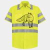 Men's High Visibility Safety Short Sleeve Work Shirt Thumbnail