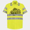 Men's High Visibility Safety Short Sleeve Work Shirt Thumbnail